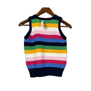 NEW! Talbots Kids Sweater Sleeveless Stripe - 8